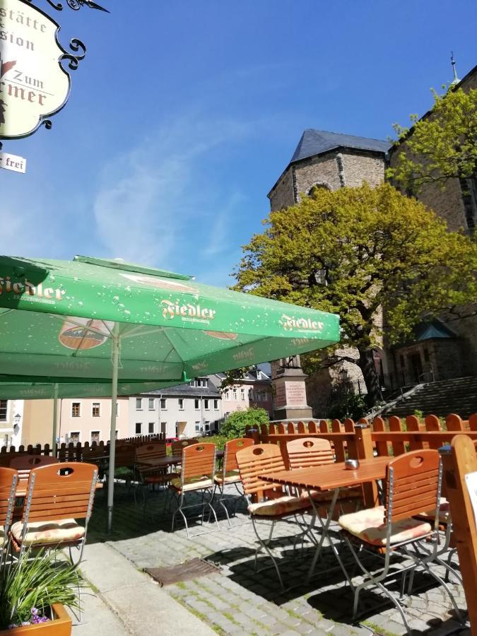 Gaststaette & Pension Zum Tuermer Annaberg-Buchholz Exteriör bild
